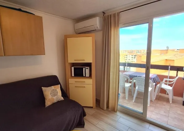 アパート Cap D'agde - Lumineux 2 - 4 Personnes Terrasse Avec Vue