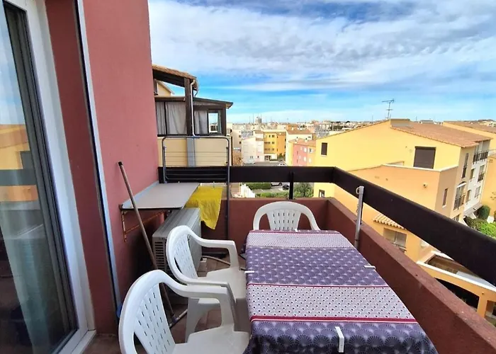 アパート Cap D'agde - Lumineux 2 - 4 Personnes Terrasse Avec Vue