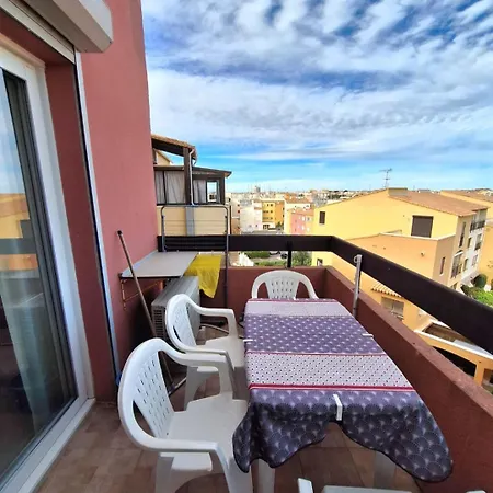 Lägenhet Cap D'agde - Lumineux 2 - 4 Personnes Terrasse Avec Vue
