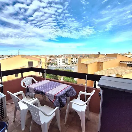 Cap D'agde - Lumineux 2 - 4 Personnes Terrasse Avec Vue Lägenhet