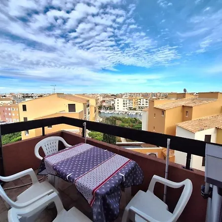 Cap D'agde - Lumineux 2 - 4 Personnes Terrasse Avec Vue Lägenhet