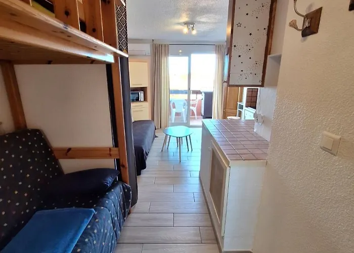 Cap D'agde - Lumineux 2 - 4 Personnes Terrasse Avec Vue דירה אגדה