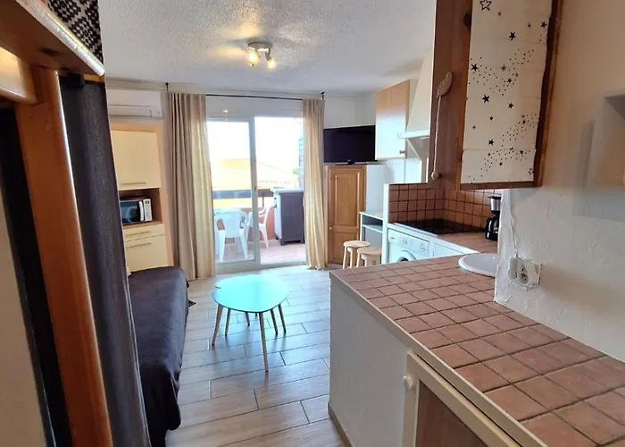 Cap D'agde - Lumineux 2 - 4 Personnes Terrasse Avec Vue アパート *