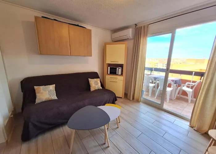 Cap D'agde - Lumineux 2 - 4 Personnes Terrasse Avec Vue אגדה